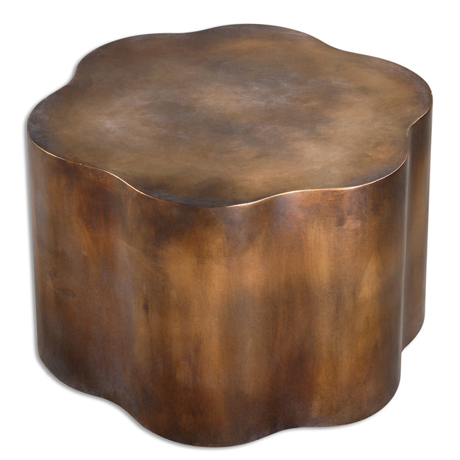 Sameya Oxidized Copper Accent Table