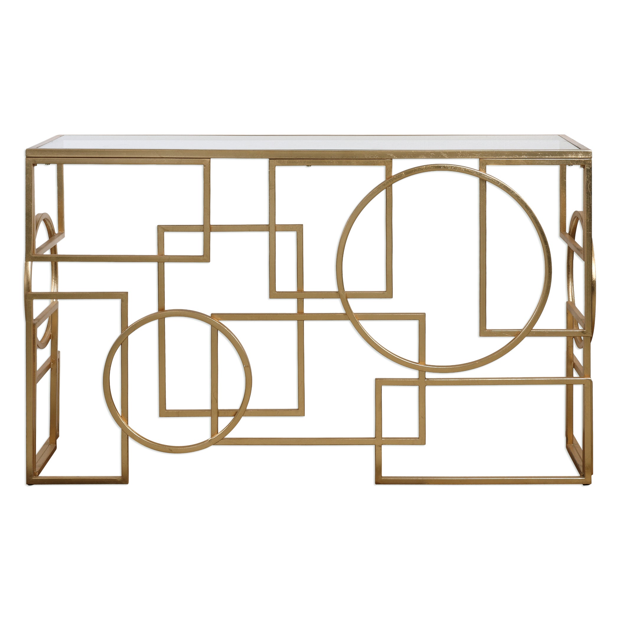 Metria Gold Console Table