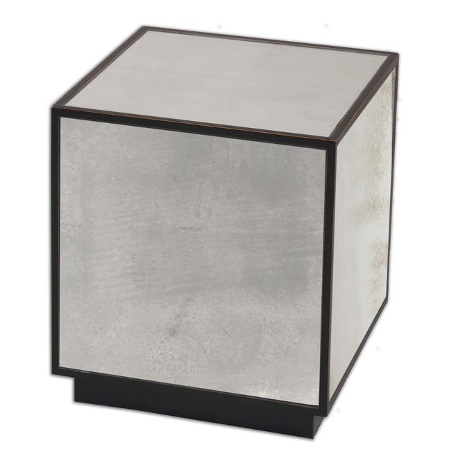 Matty Mirrored Cube Table