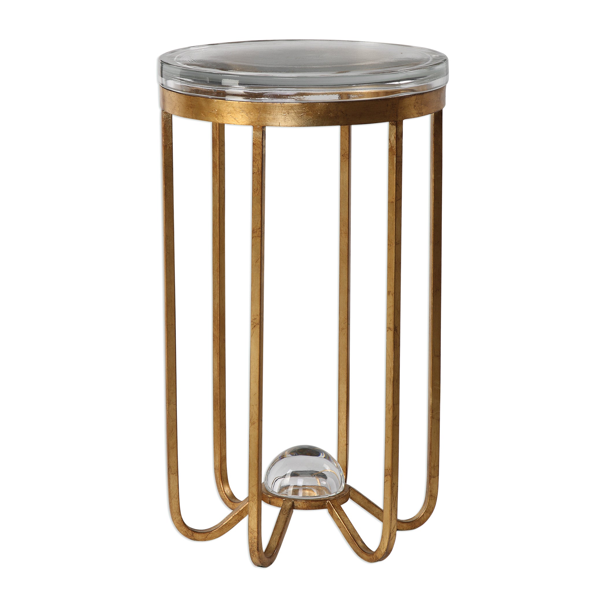 Allura Gold Accent Table