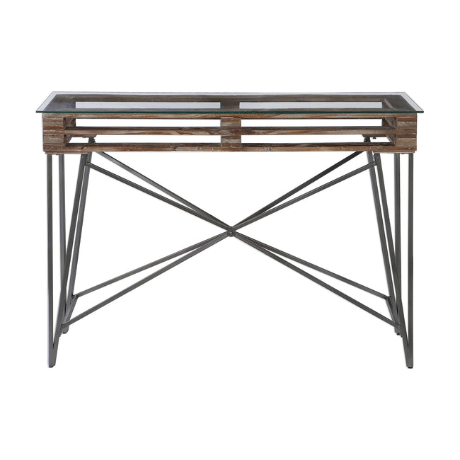 Ryne Industrial Console Table