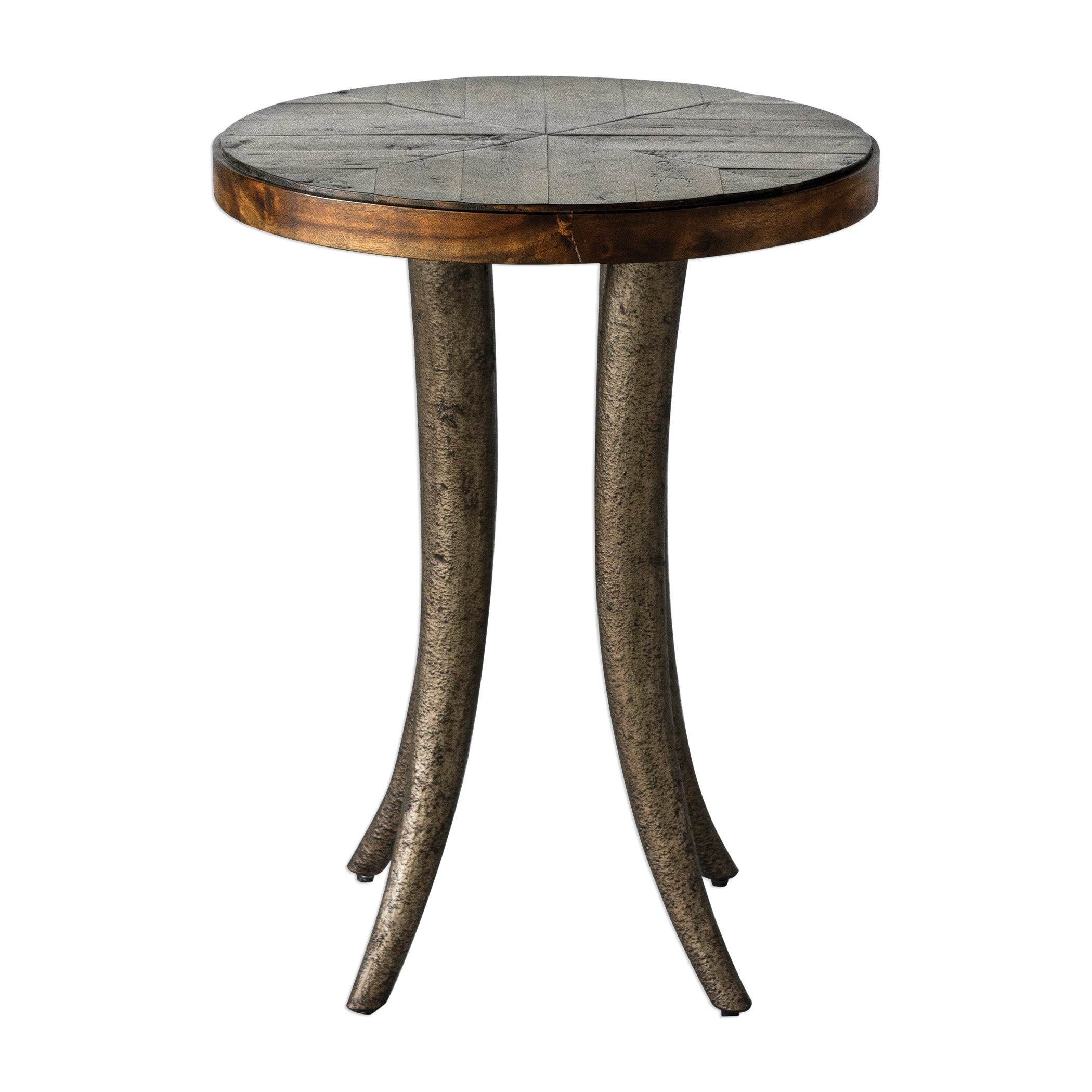 Ezra Round Accent Table