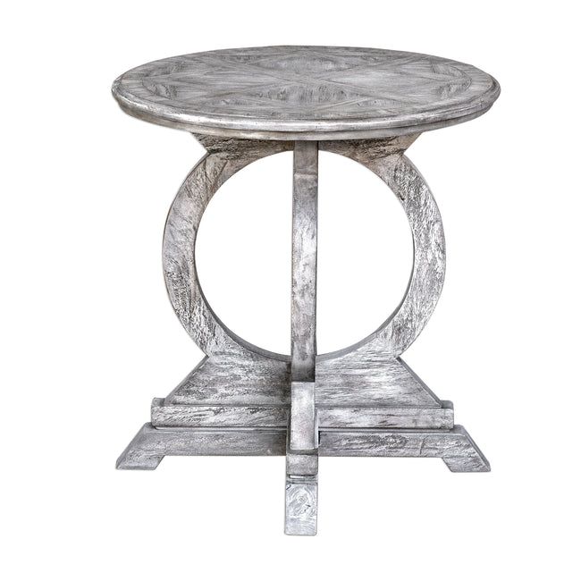 Maiva White Accent Table