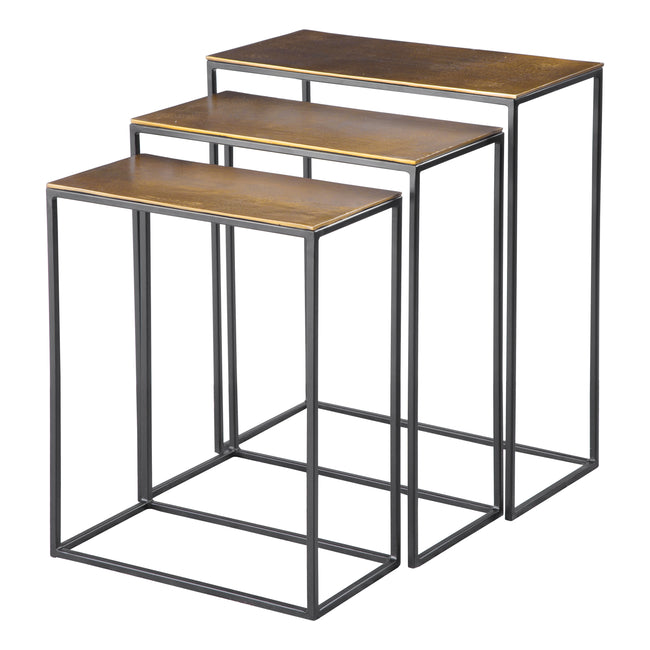 Coreene Gold Nesting Tables - Set of 3