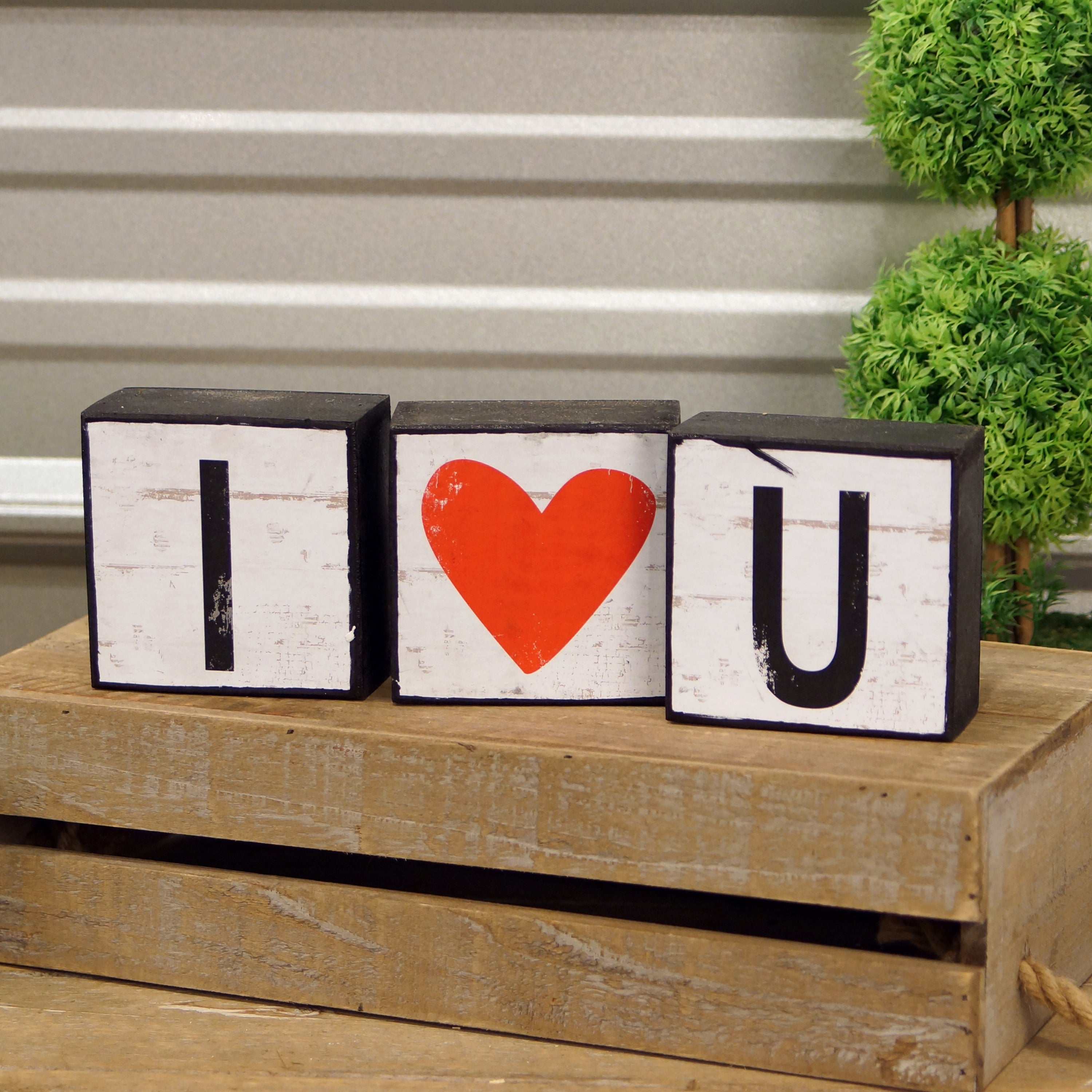 Wood I Love You Blocks - Set of 3