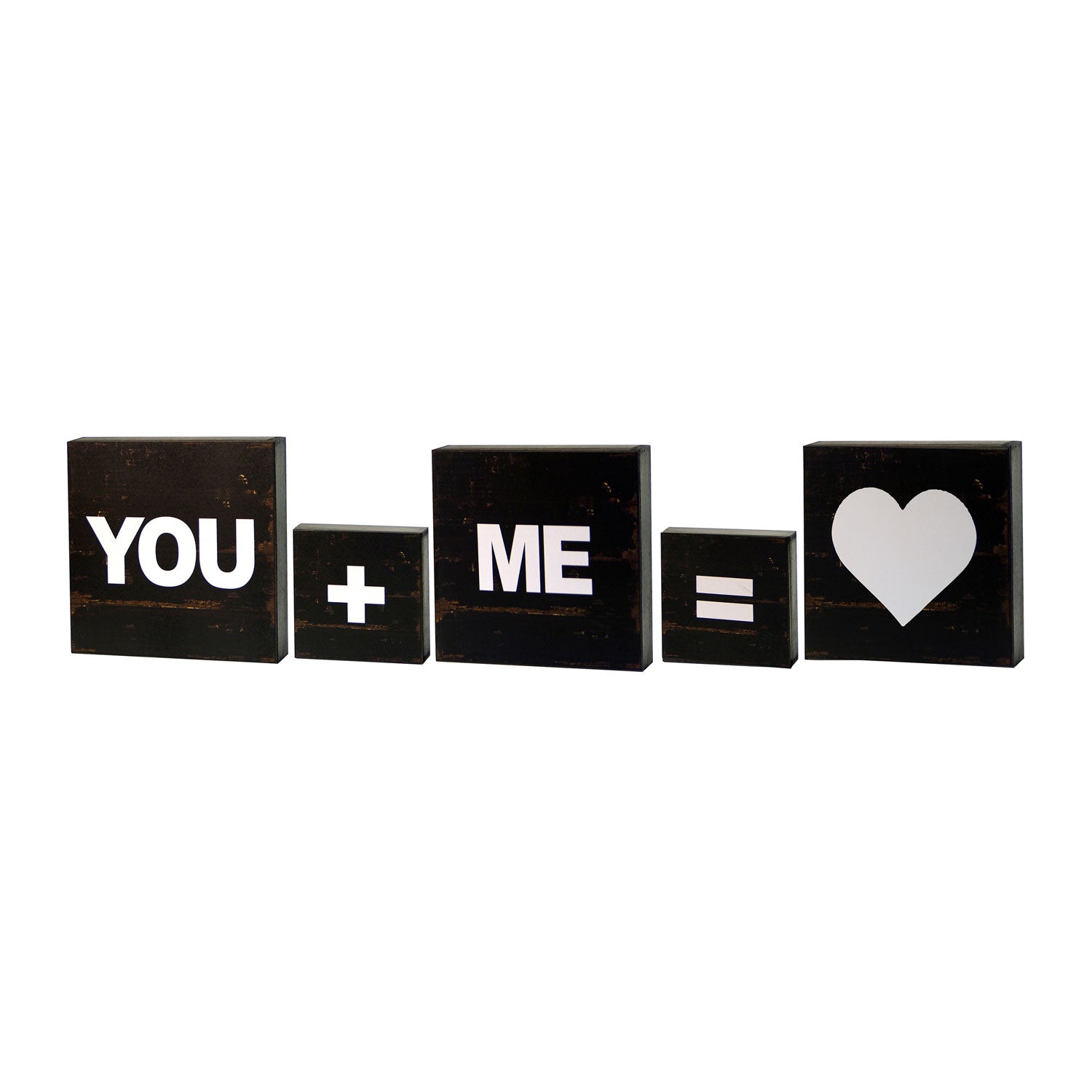 Wood You + Me Blocks - 6", Set of 5