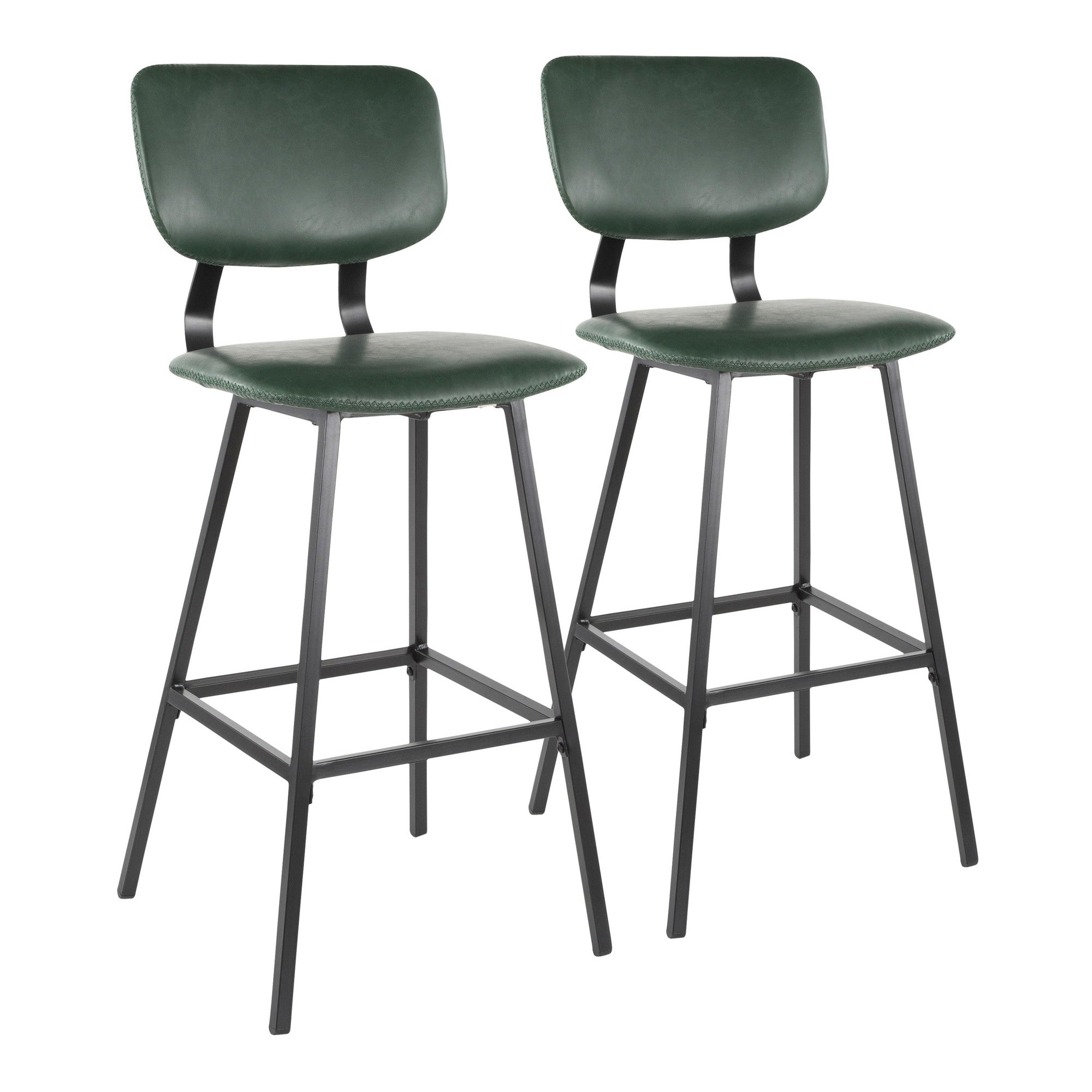 Foundry 30" Bar Stool - Set of 2, Green