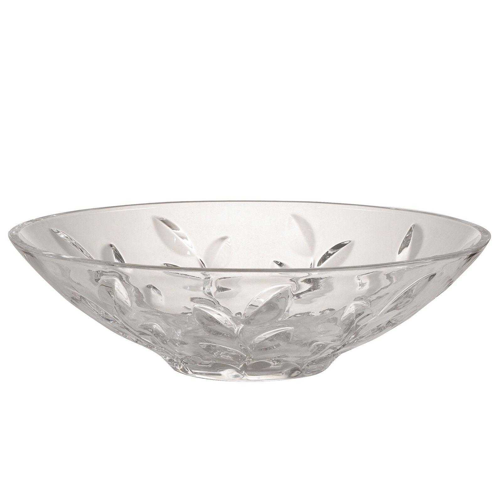 Springdale 13" W Leaf Vine 24% Lead Crystal Bowl