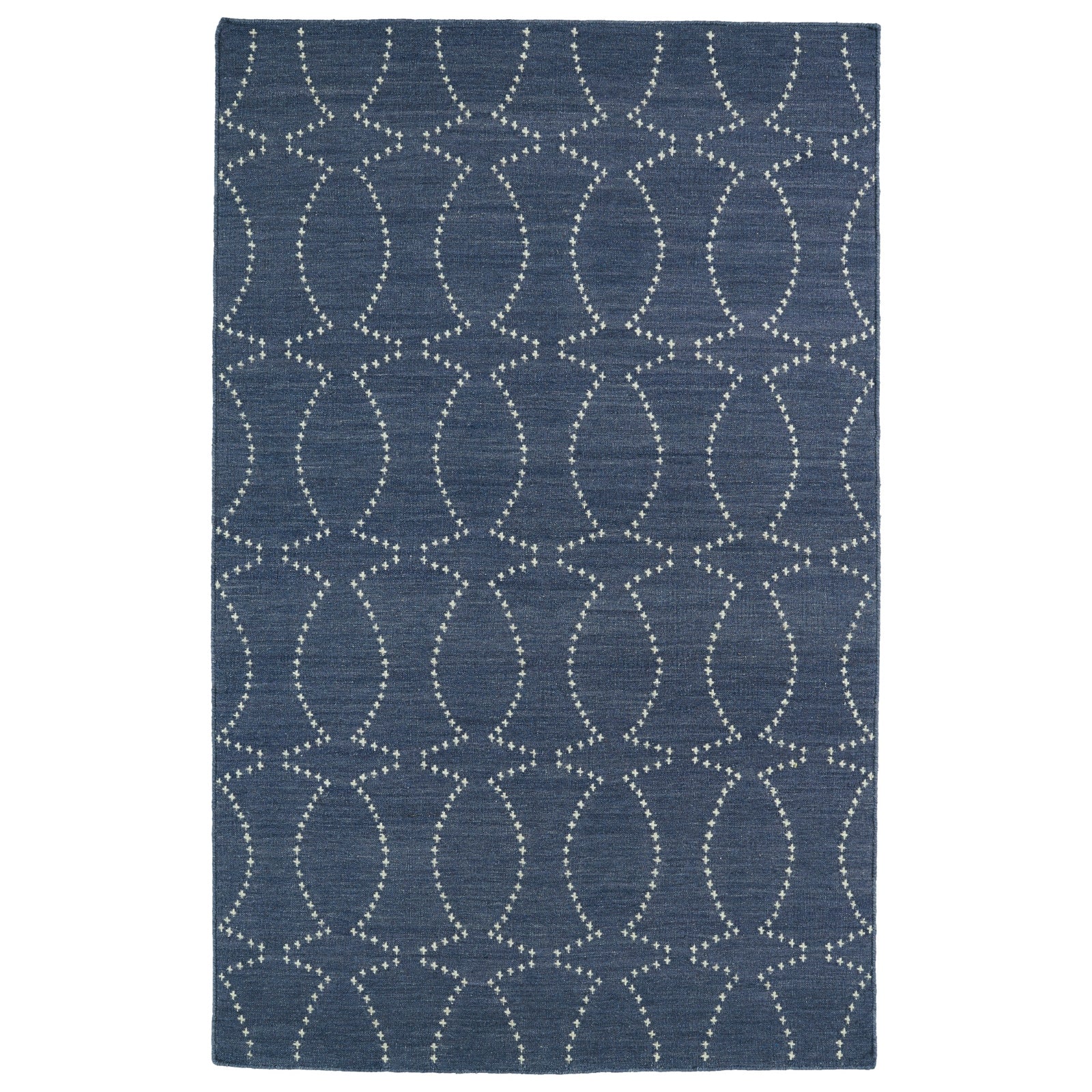 Glam Handmade Flatweave Area Rug - 9' x 12', Gray, GLA07