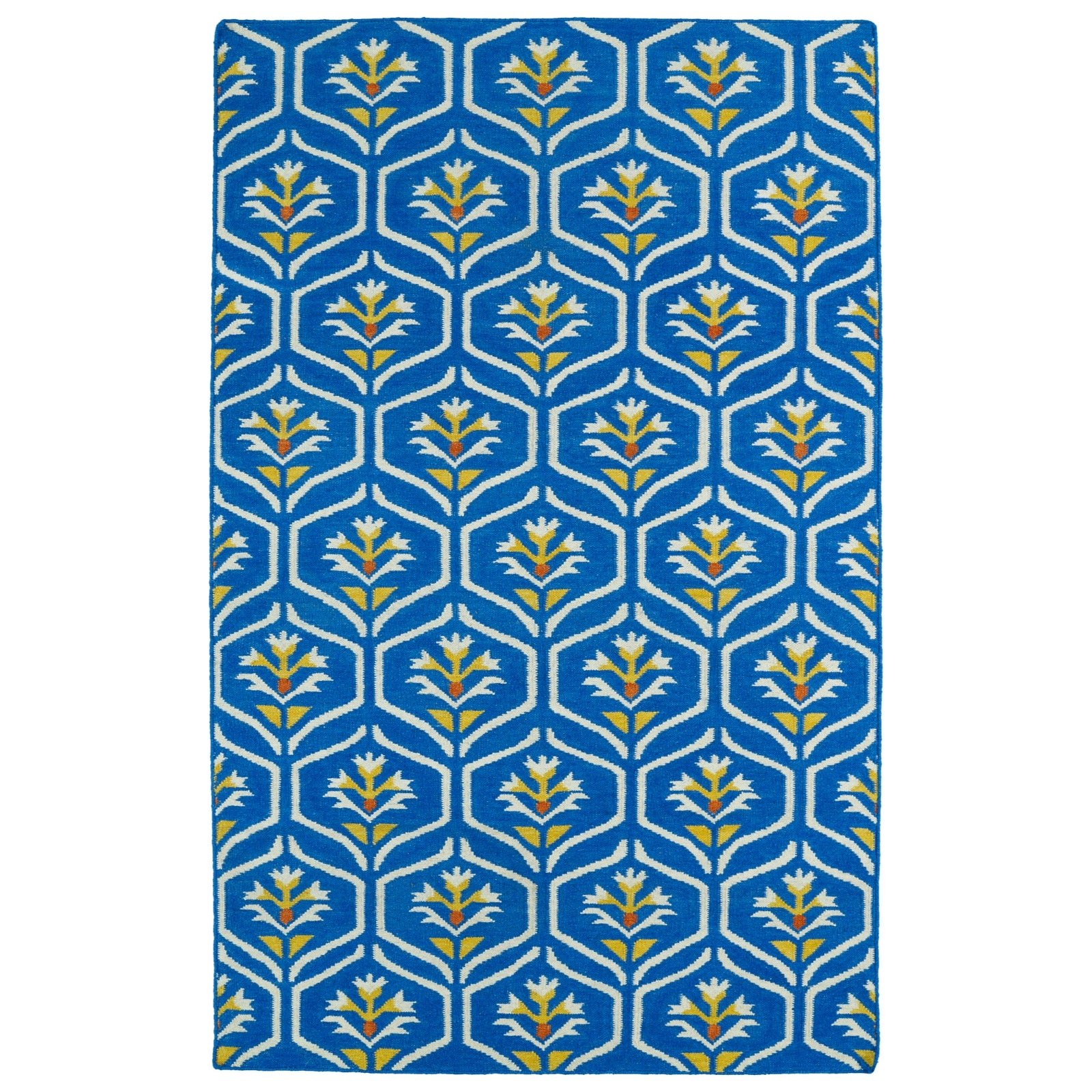 Glam Handmade Flatweave Area Rug - 9' x 12', Blue, GLA08