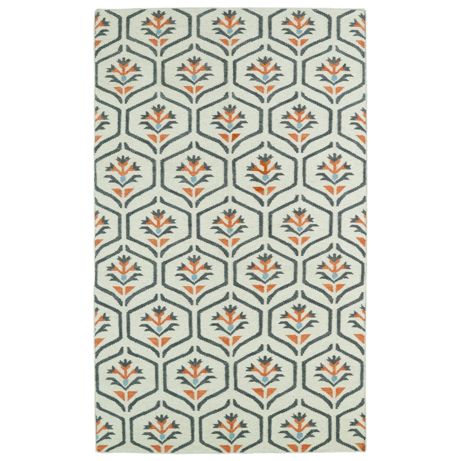 Glam Handmade Flatweave Area Rug - 8' x 10', Coral, GLA08