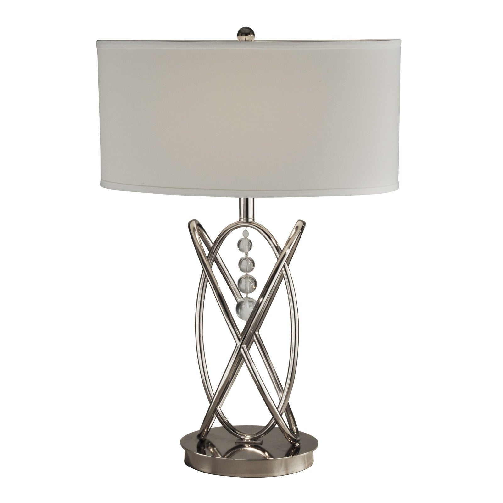 Springdale 24.5" H Jupiter Crystal Metal Table Lamp