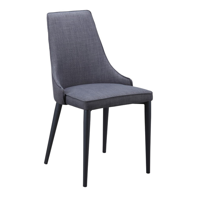 Hazel Dining Chair - Set of 2, Dark Gray