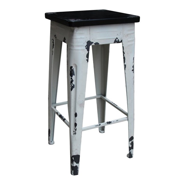 Sturdy Bar Stool - White