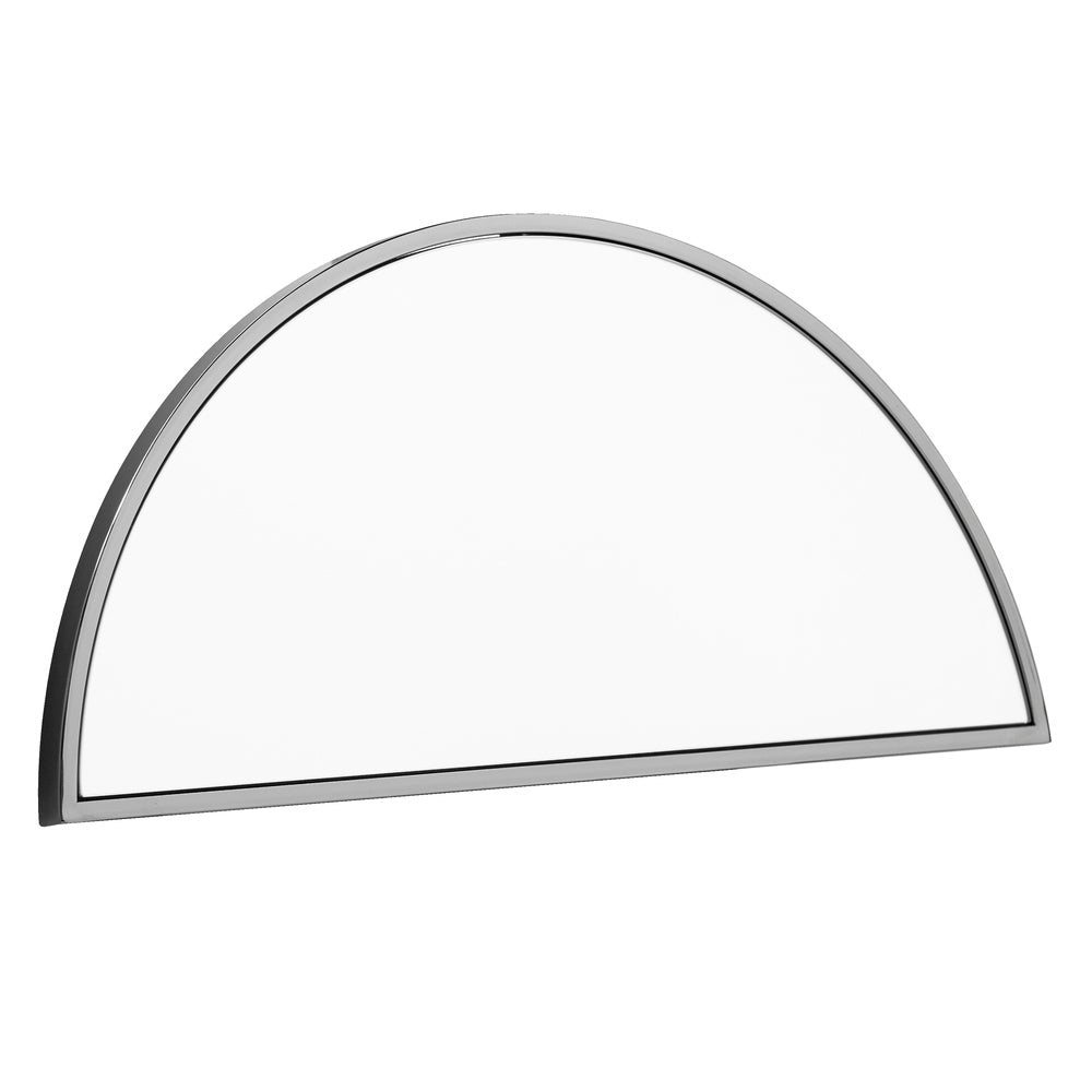 Decorative Demilune Mirror - 30" - Black Nickel