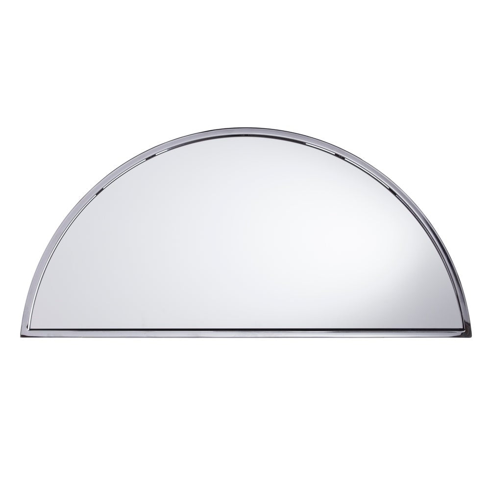 Decorative Demilune Mirror - 30" - Chrome