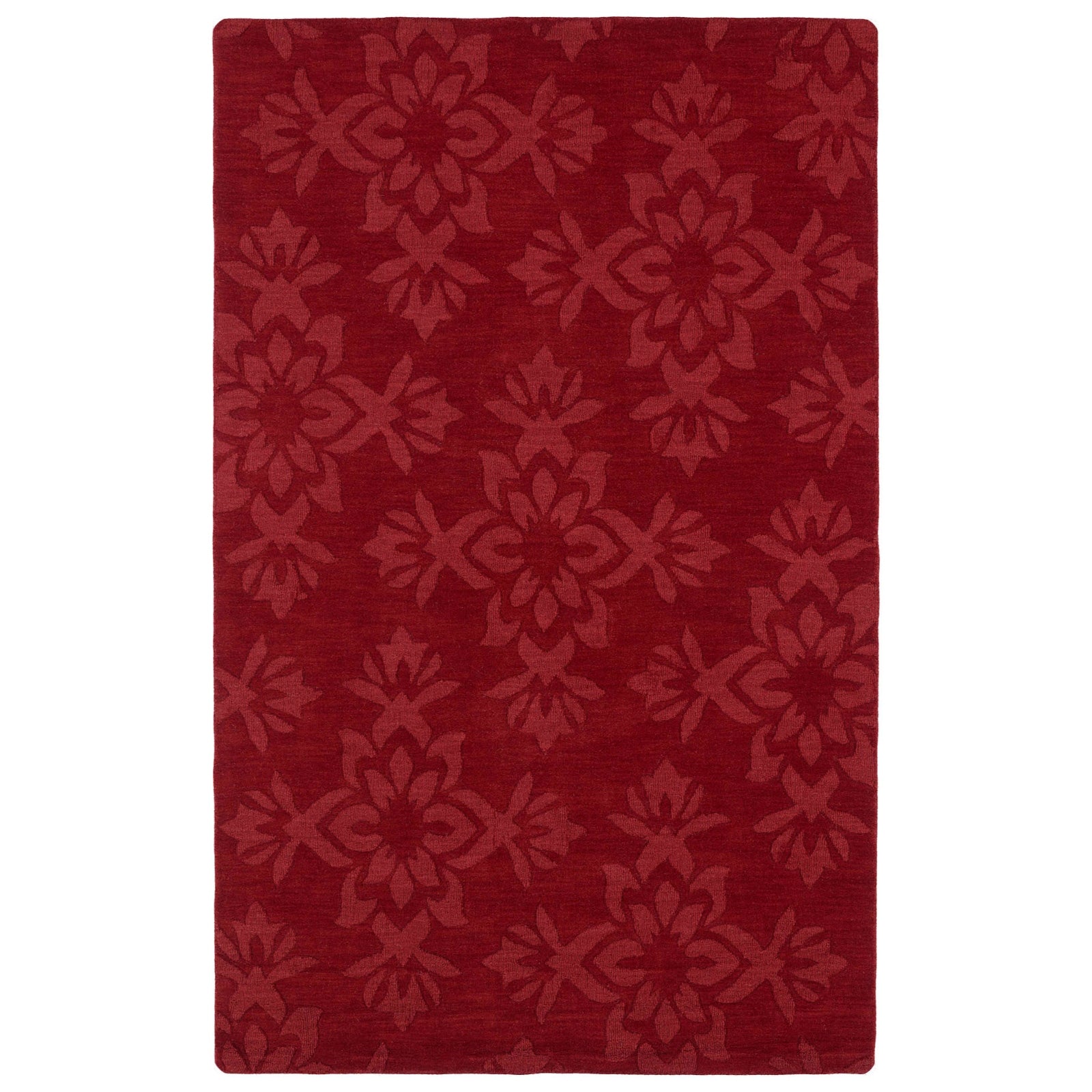 Imprints Classic Hand Tufted Area Rug - 8' x 11', Red , IPC04