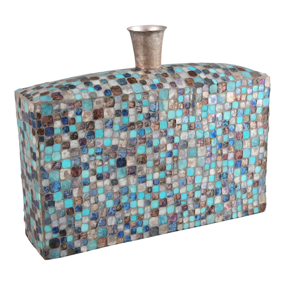 Azul Mosaic Vase - Short