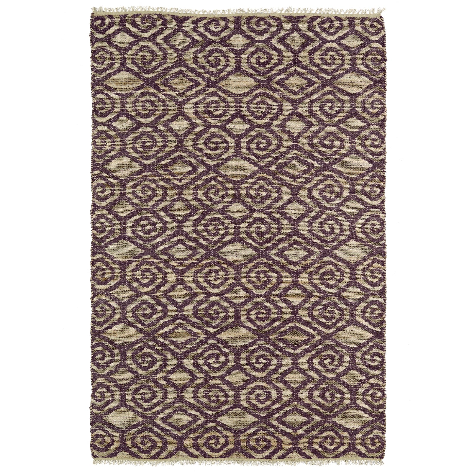 Kenwood Handmade Area Rug - 8' x 11', Plum, KEN02