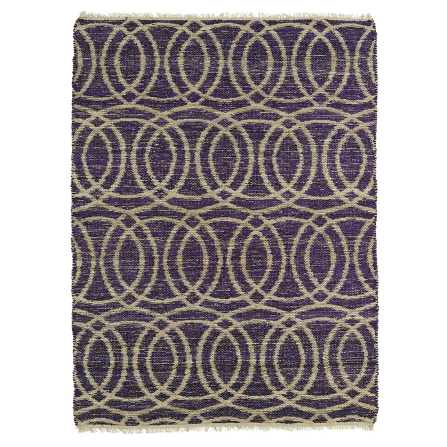 Kenwood Handmade Area Rug - 5' x 7'9", Purple, KEN03