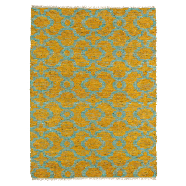 Kenwood Handmade Area Rug - 8' x 11', Turquoise, KEN07