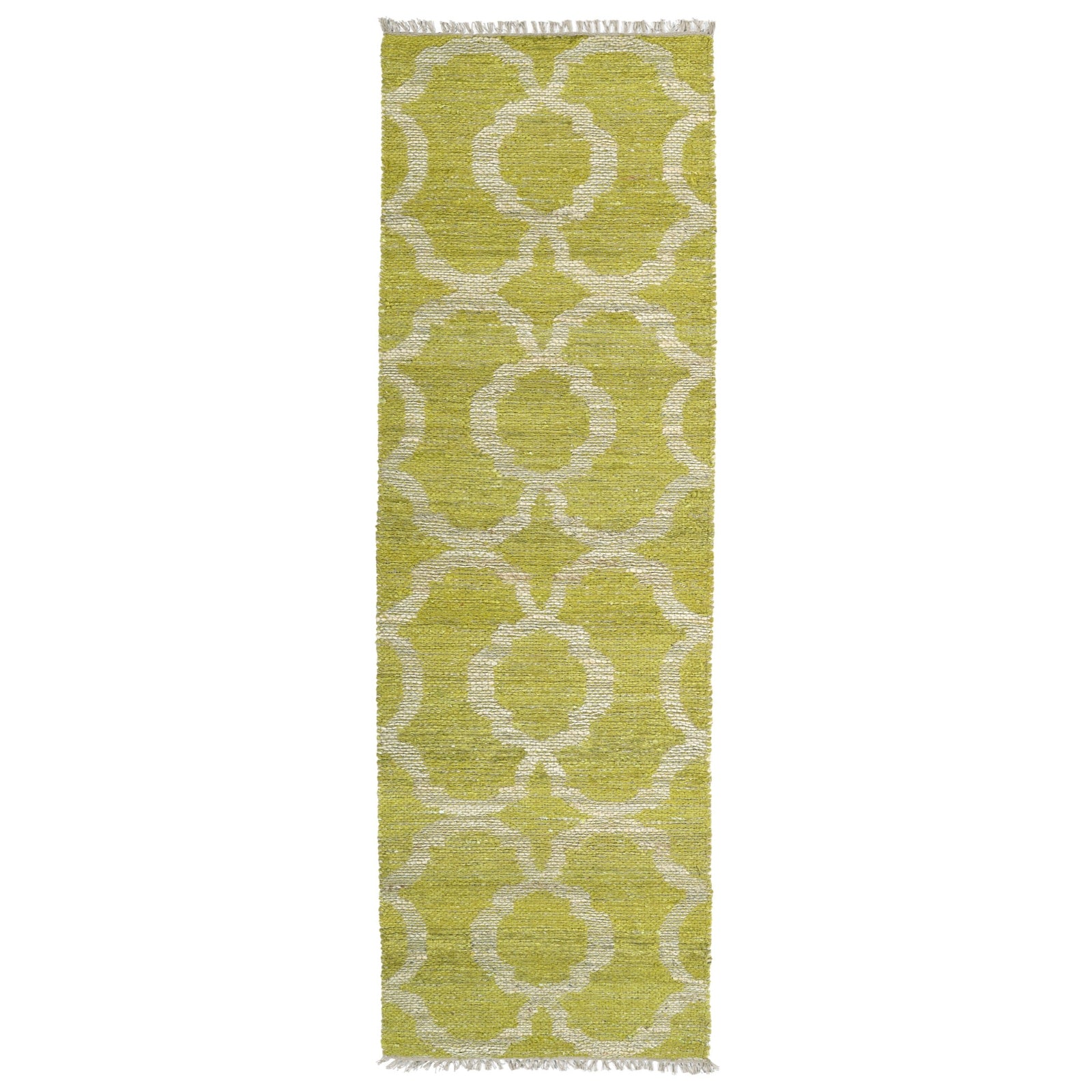 Kenwood Handmade Runner - 2' x 6', Lime Green, KEN07