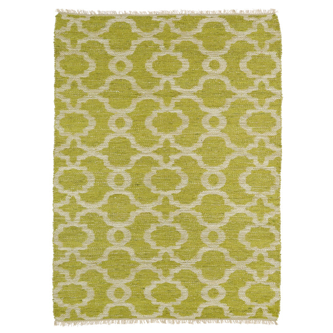 Kenwood Handmade Area Rug - 8' x 11', Lime Green, KEN07