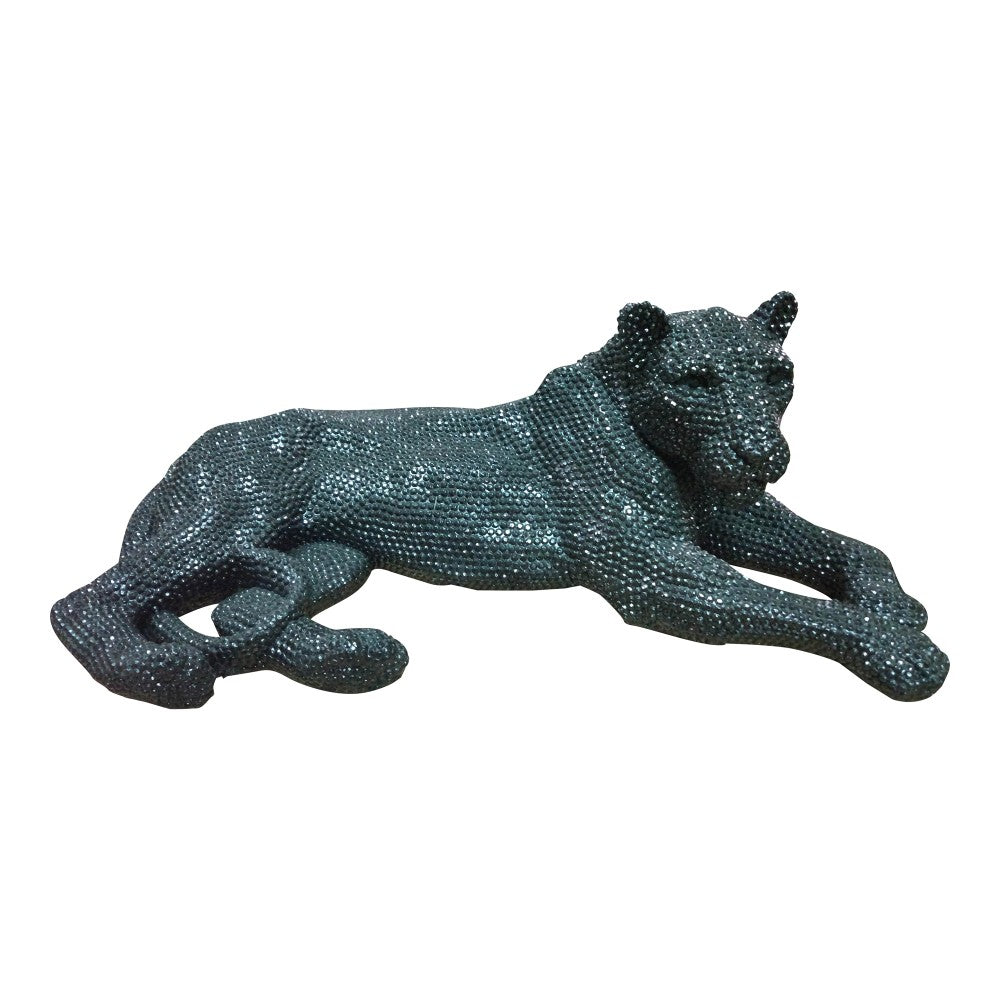 Panthera Statue - 9", Black