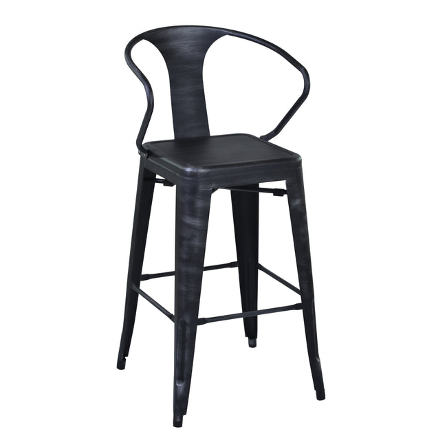 Berkley 26" Counter Stool - Industrial Gray Steel