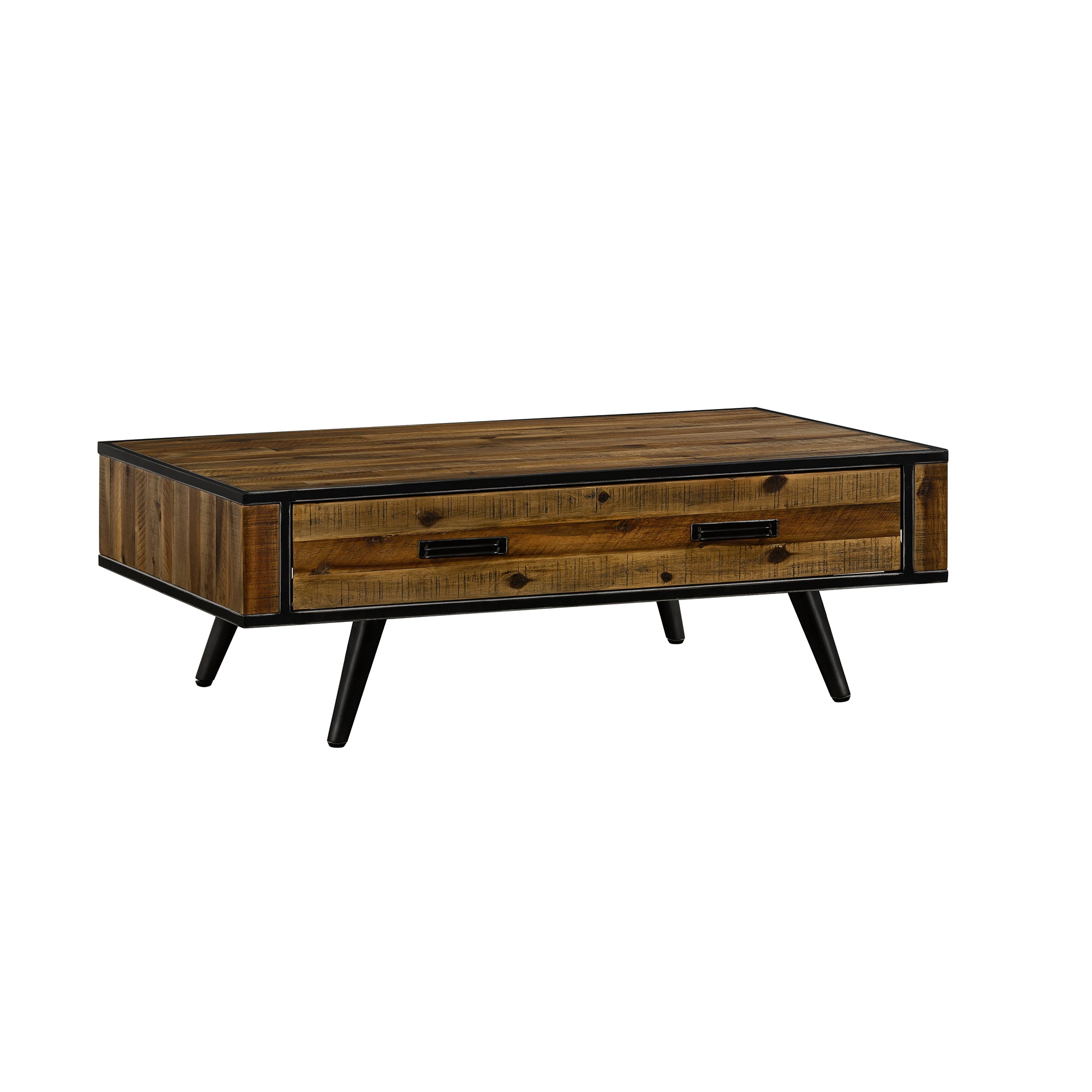 Cusco Rustic Acacia Coffee Table with Drawer