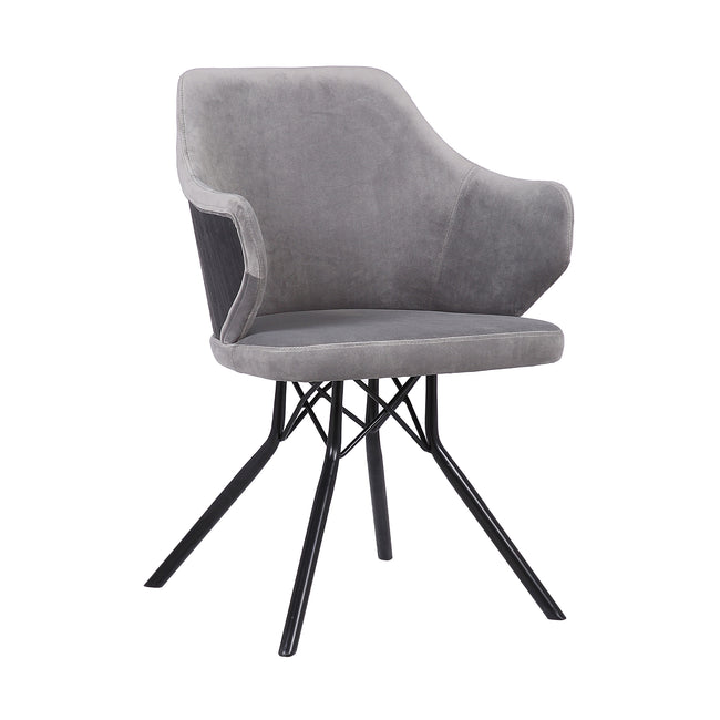 Darcie Contemporary Dining Chair - Black and Gray