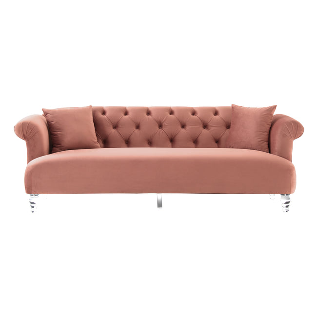 Elegance Contemporary Sofa - Blush