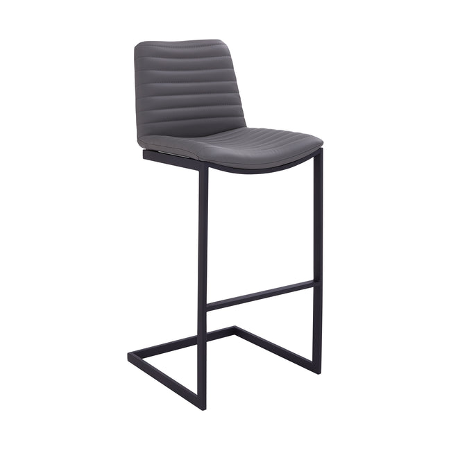 Lucas Contemporary 26" Counter Stool - Gray and Black