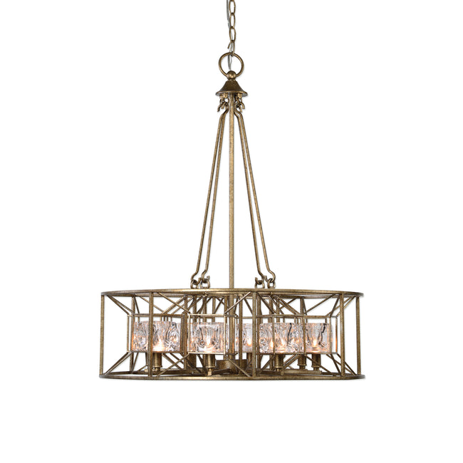 Ghiaccio 8 Light Swedish Iron Pendant