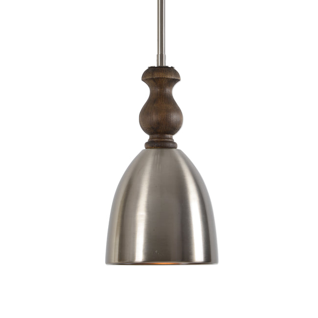 Luna 1 Light Aluminum Mini Pendant - 15"