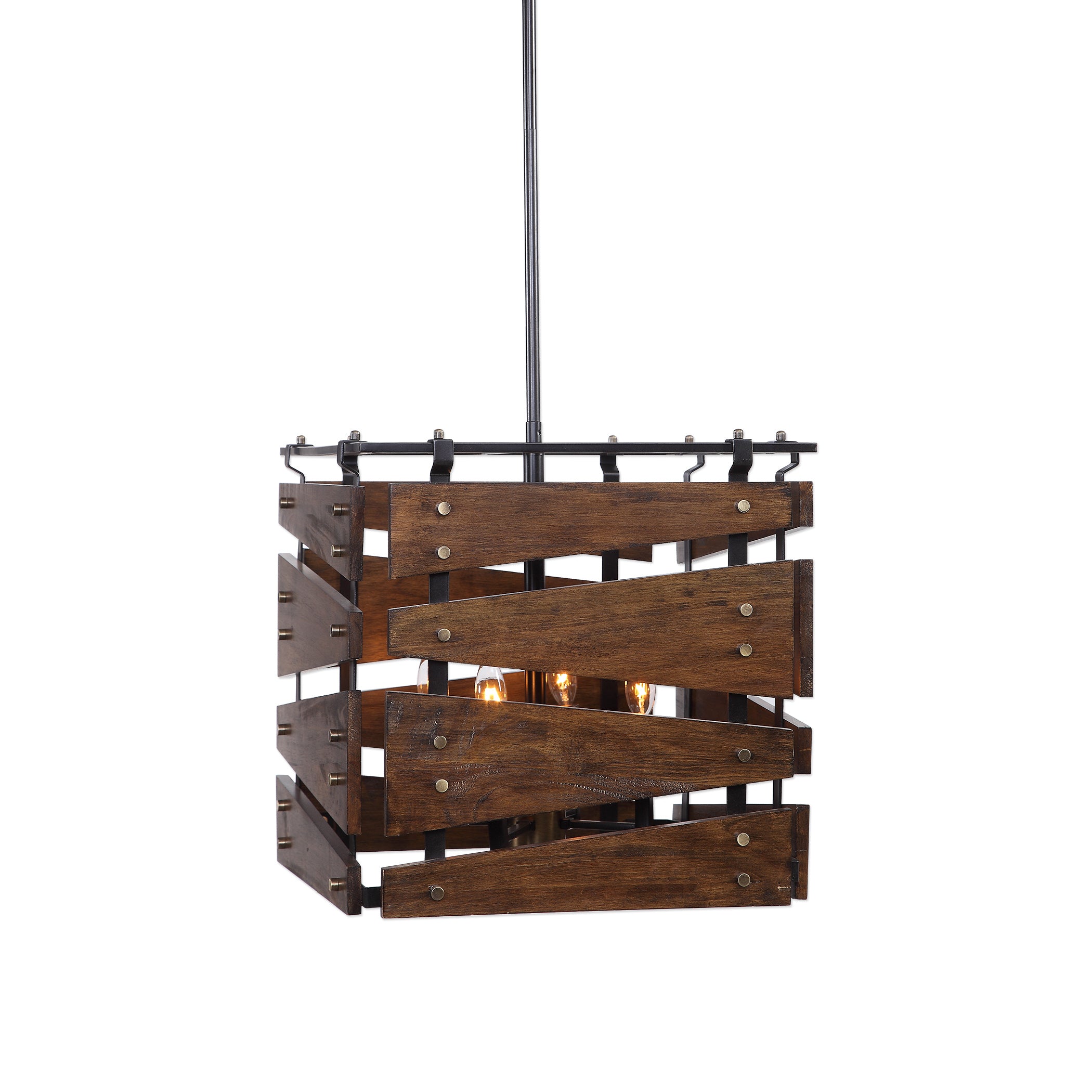 Augie 4 Light Industrial Pendant