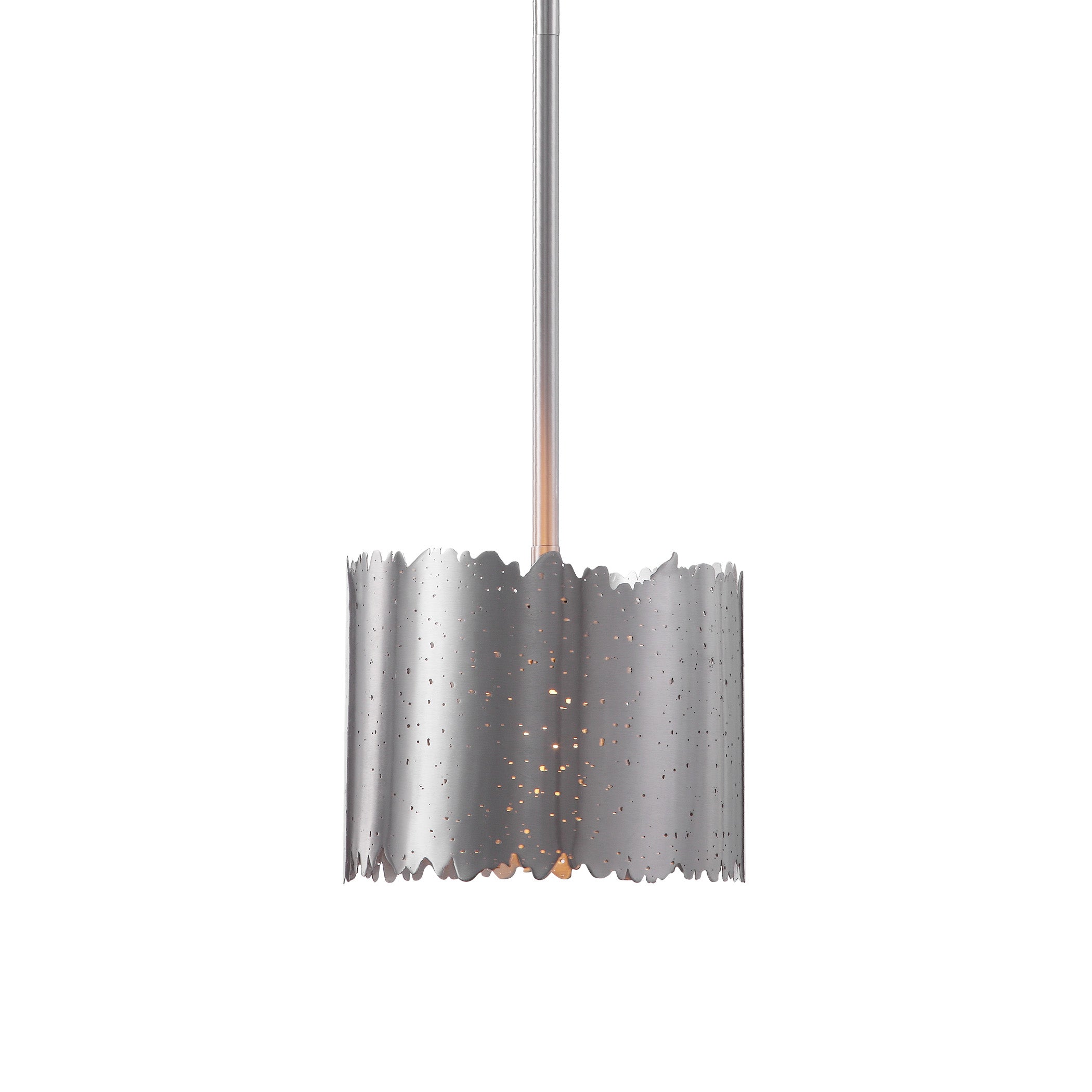 Baradla 1 Light Brushed Nickel Mini Pendant