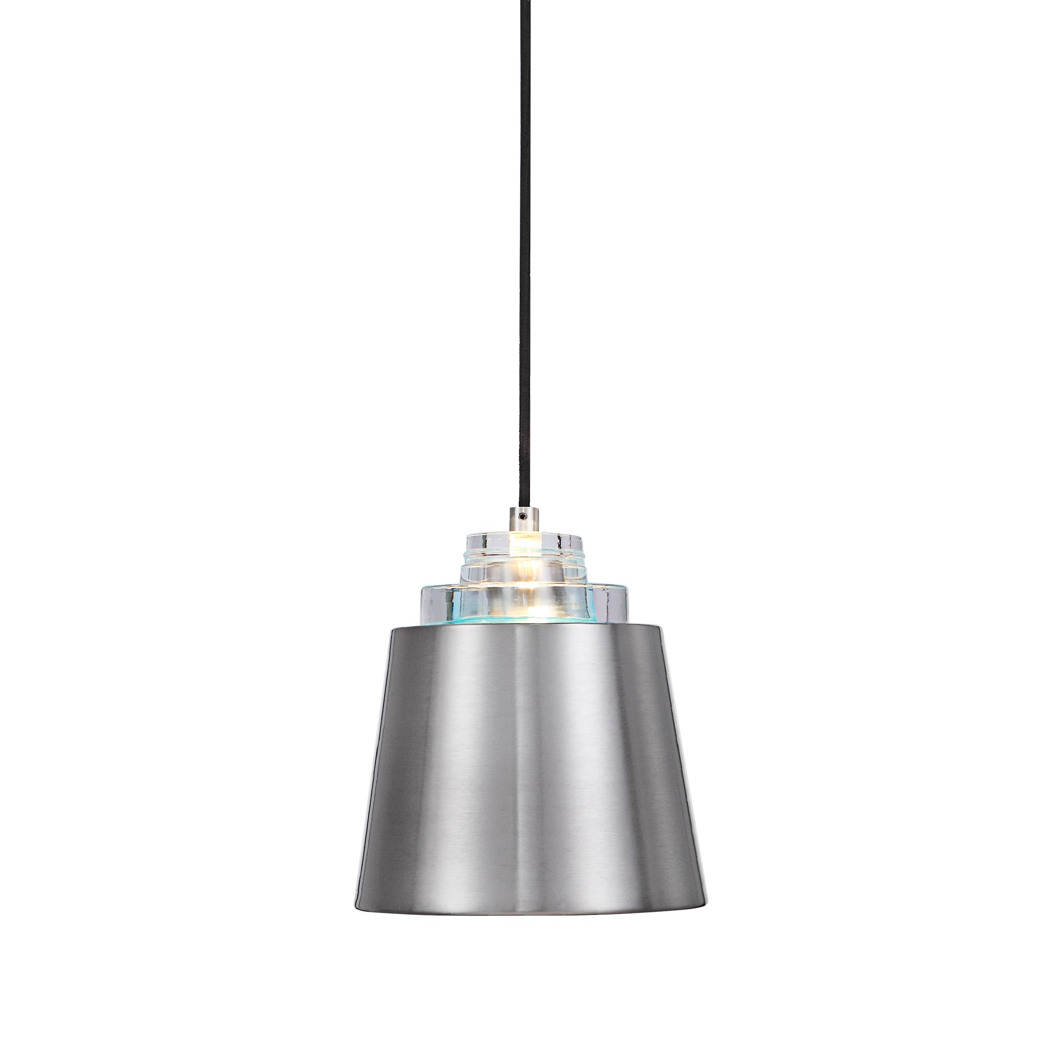 Pratt 1 Light Nickel Mini Pendant