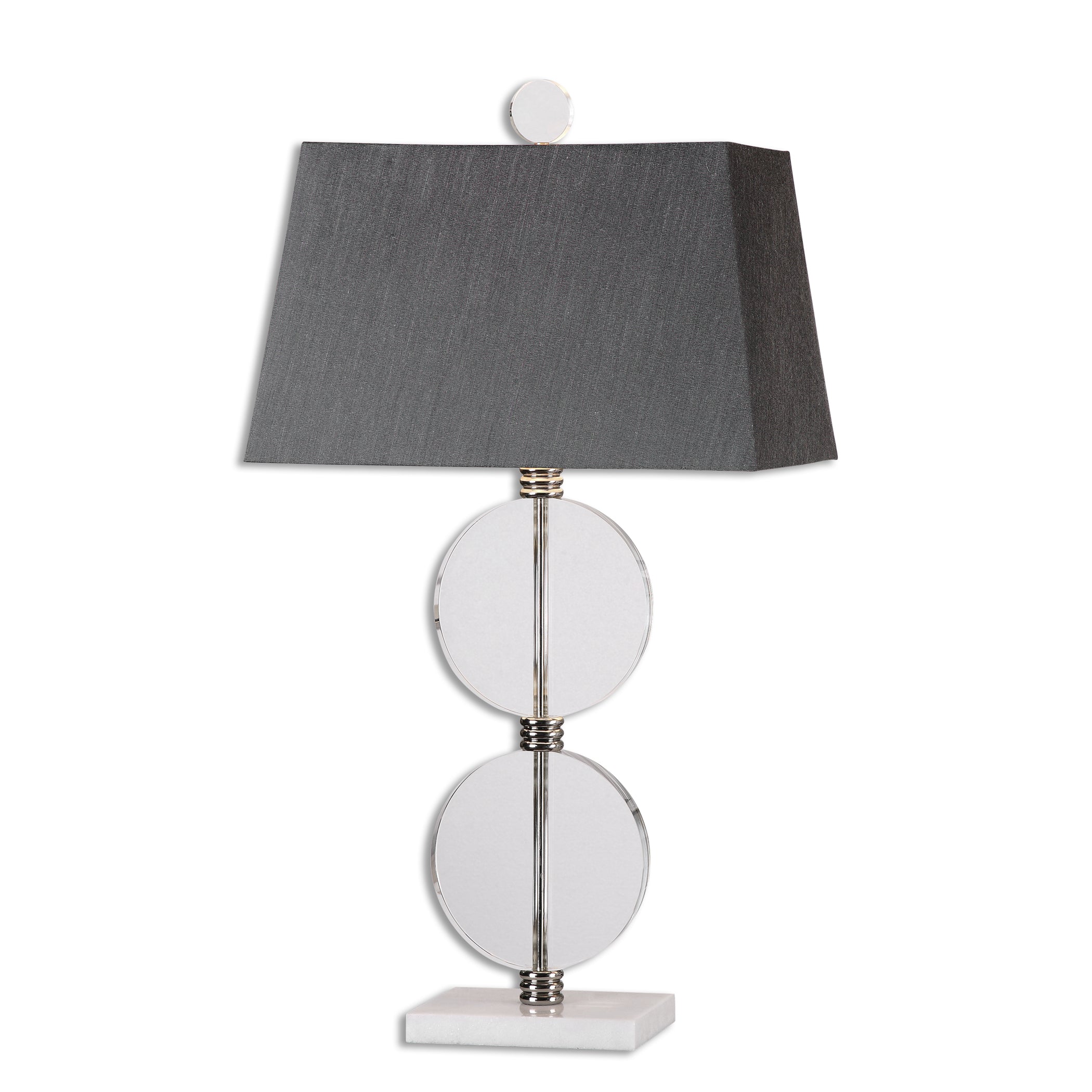 Telesino Crystal Disk Table Lamp