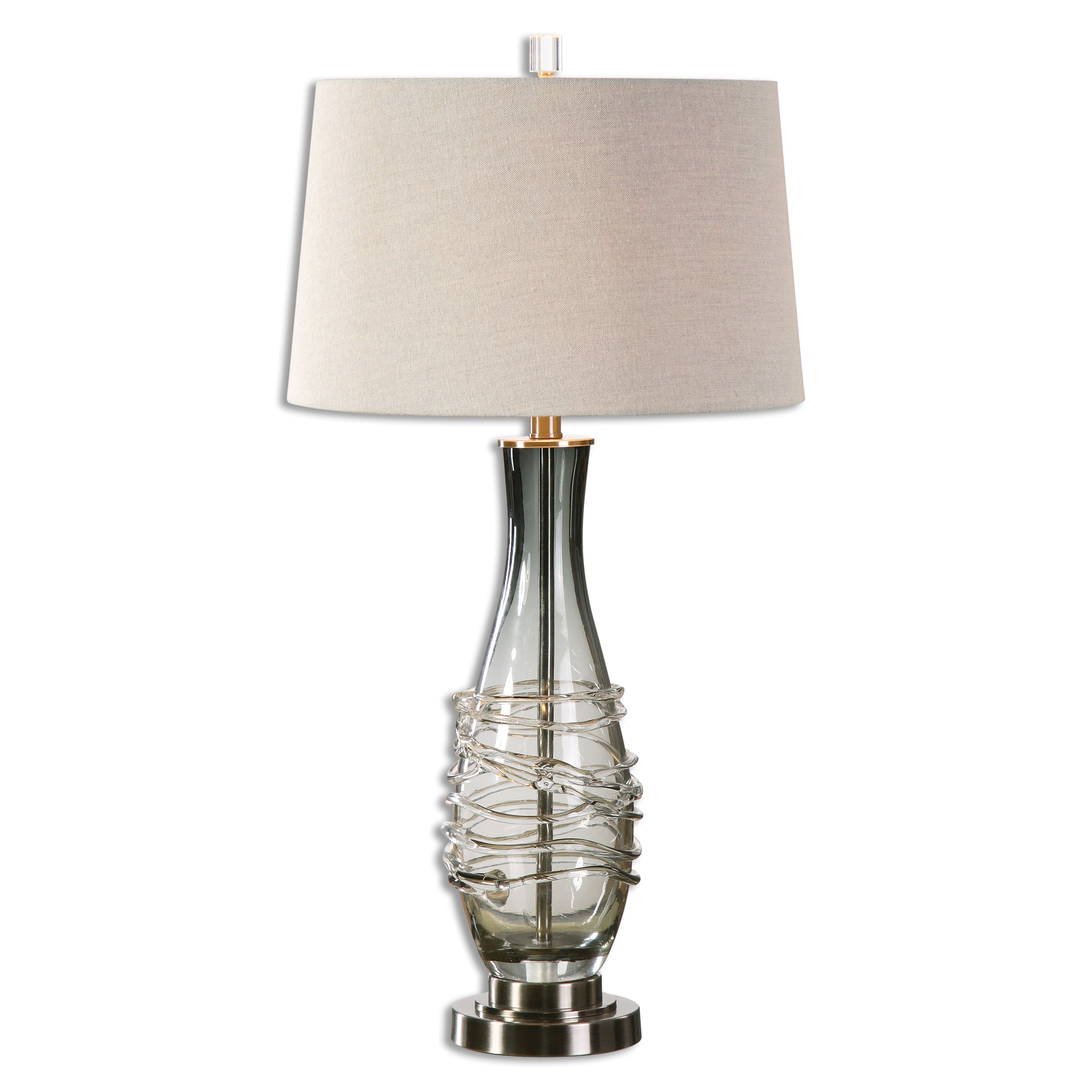 Durazzano Gray Glass Table Lamp