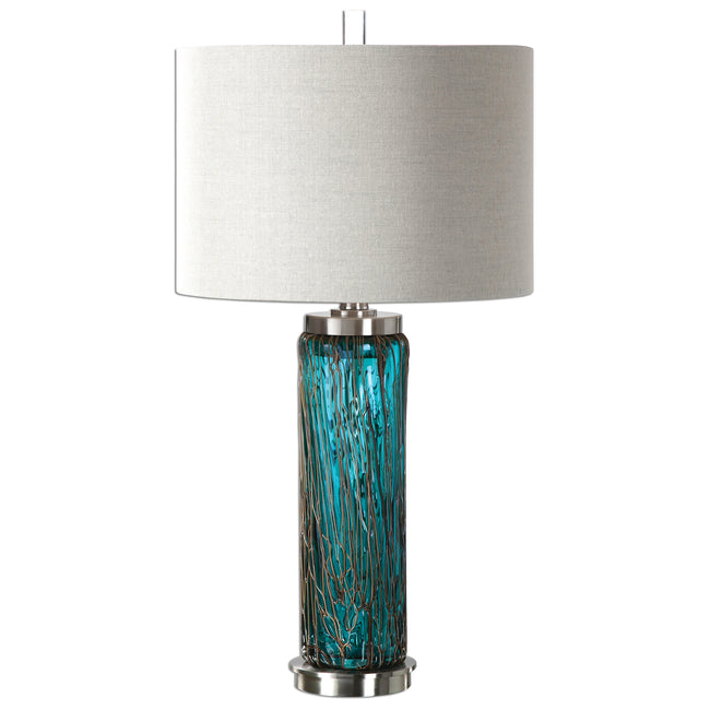 Almanzora Blue Glass Lamp