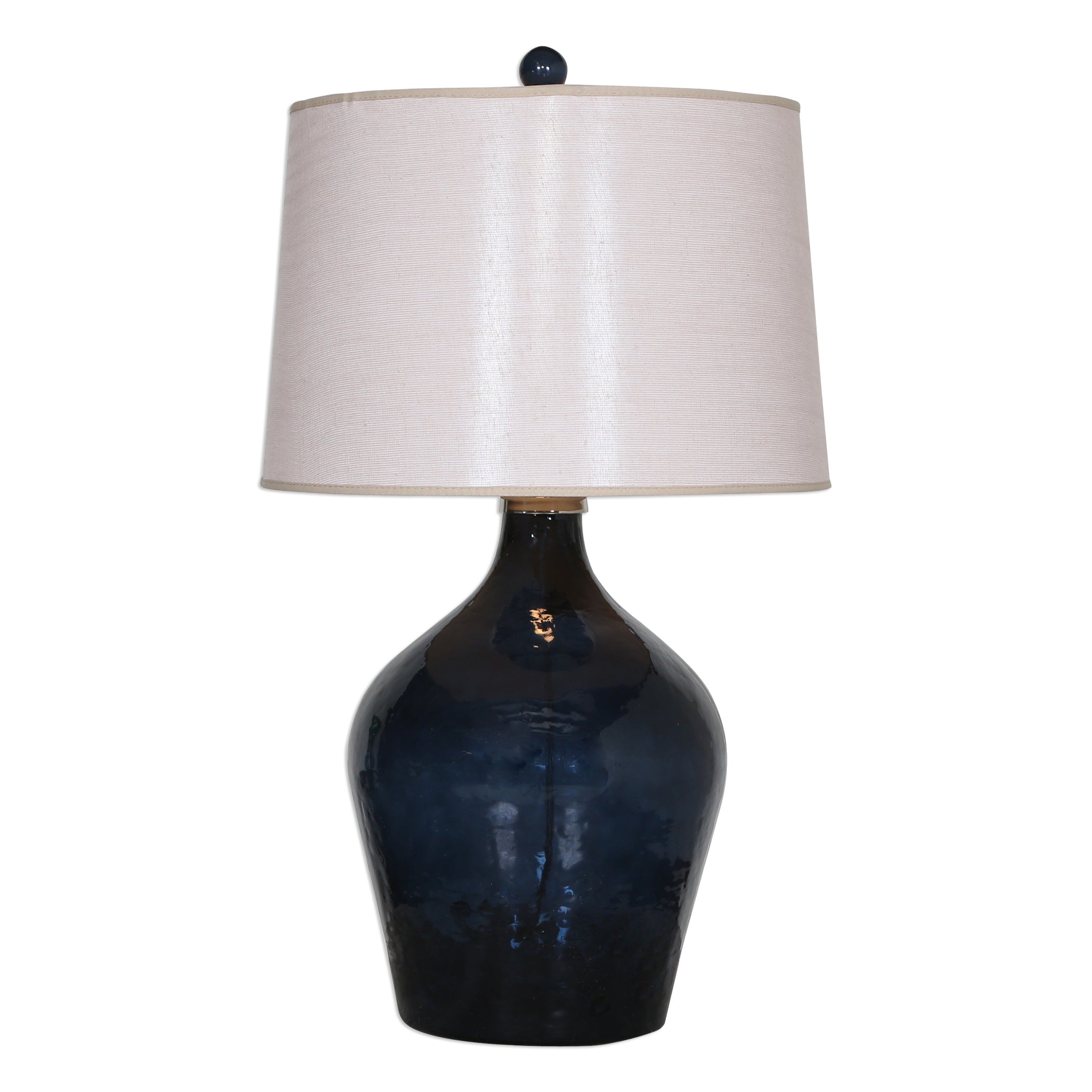 Lamone Blue Glass Lamp