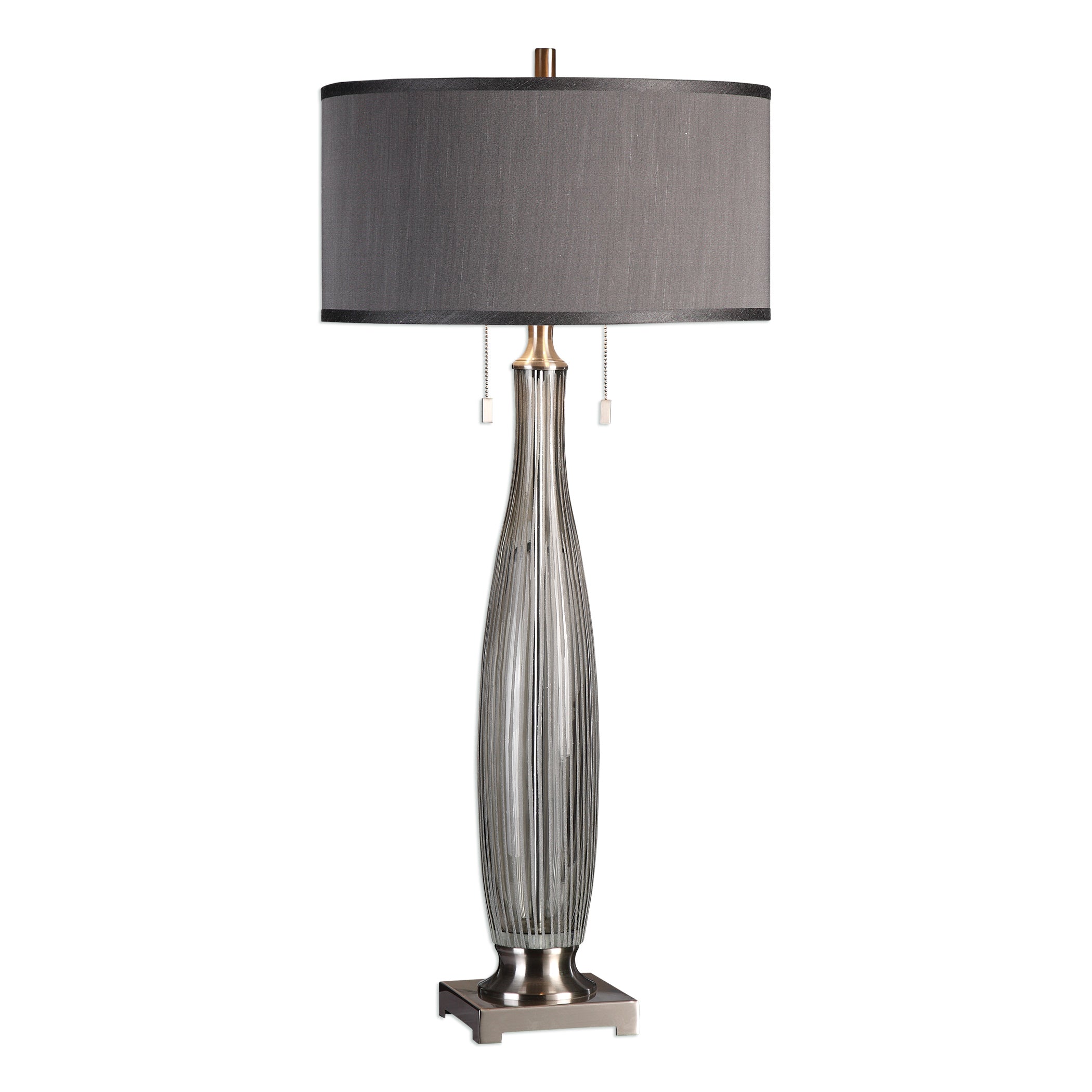 Coloma Gray Glass Table Lamp