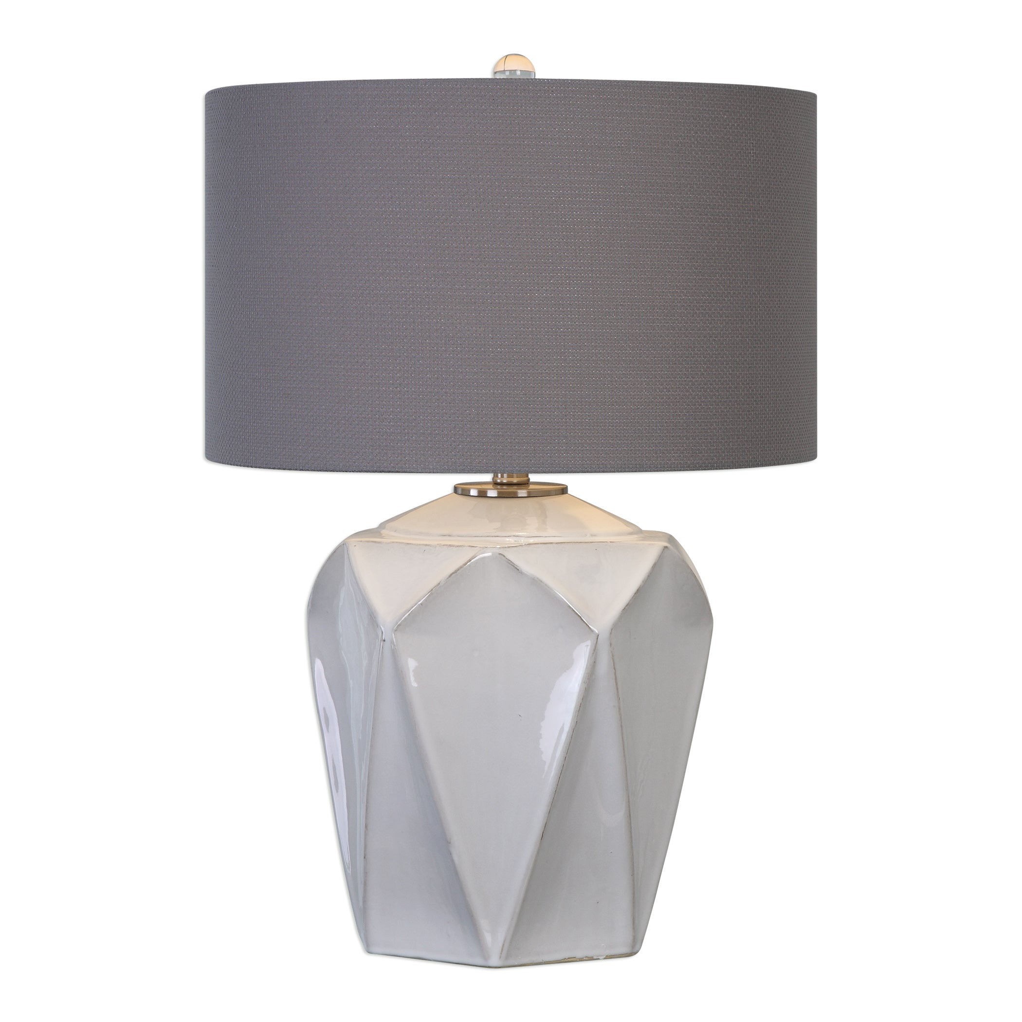 Elvilar Gloss White Table Lamp