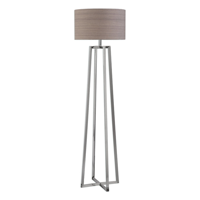 Keokee Polished Nickel Floor Lamp