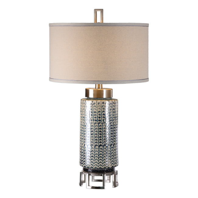 Vanora Cerulean Blue Table Lamp