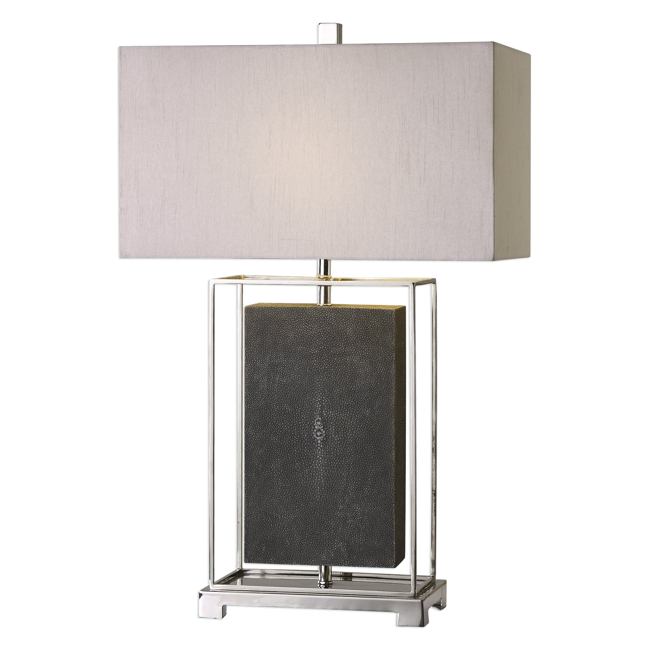 Sakana Gray Textured Table Lamp