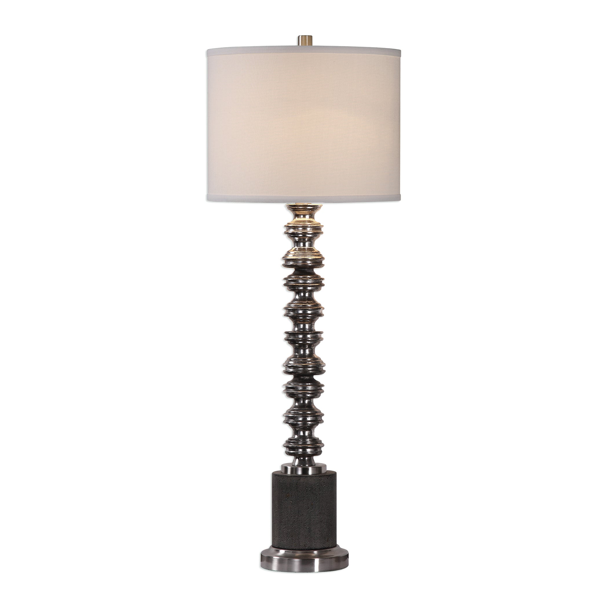 Lauzon Burnished Silver Lamp