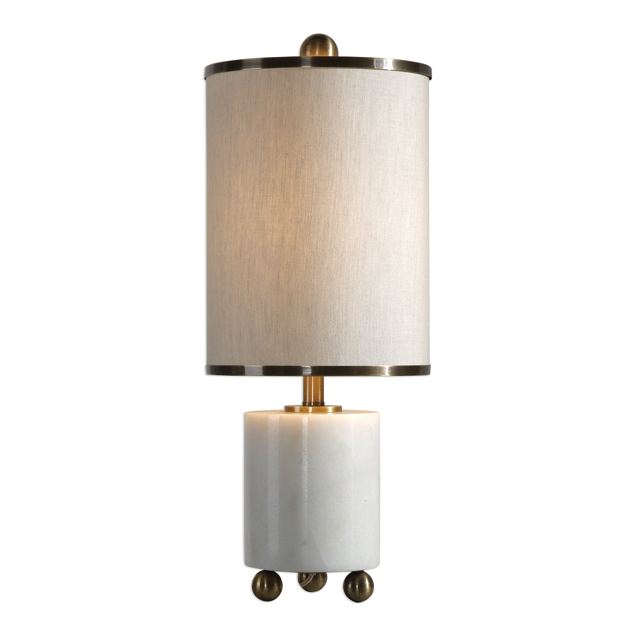 Meelagh White Marble Lamp