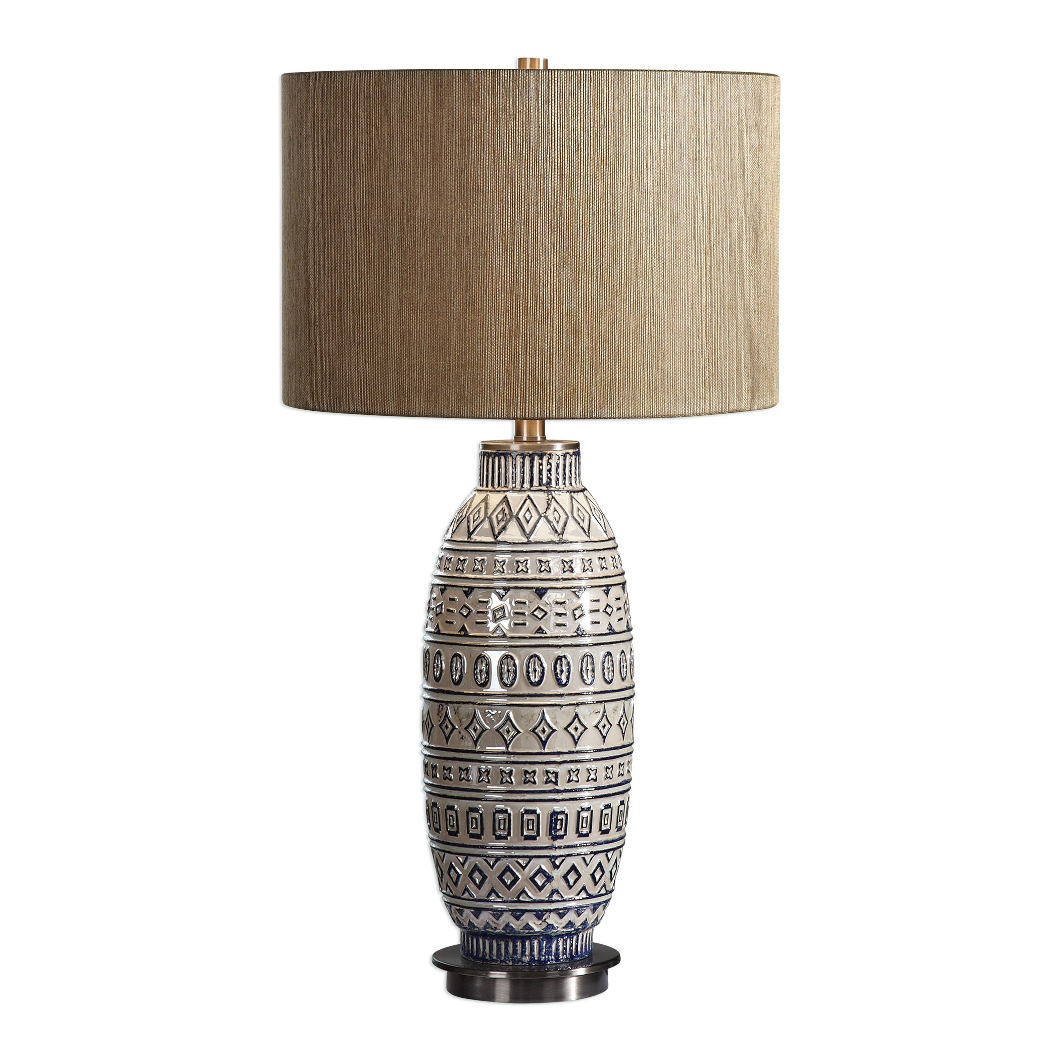 Lokni Aged Ivory Table Lamp